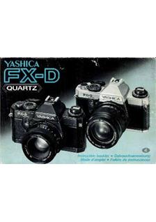 Yashica FX D manual. Camera Instructions.